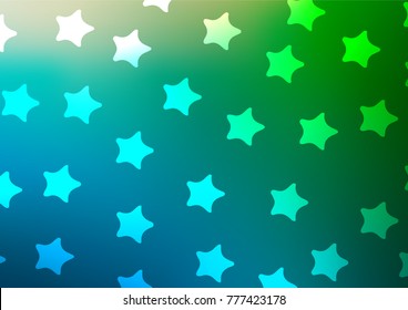 Light Blue, Green vector doodle blurred texture. A vague abstract illustration with doodles in Indian style. The best blurred design for your business.