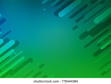 Light Blue, Green vector doodle blurred texture. Doodles on blurred abstract background with gradient. Brand-new design for your business.