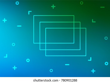 Light Blue, Green vector doodle blurred background. A completely new color illustration in doodle style. A completely new design for your business.