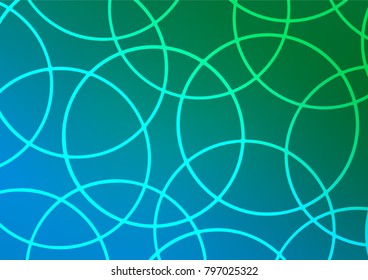 Light Blue, Green vector doodle blurred background. Glitter abstract illustration with doodles and Zen tangles. The template can be used as a background for cell phones.