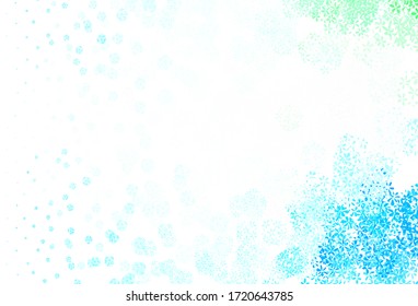 Azul claro, Verde vectorial elegante fondo con hojas. hojas sobre un elegante patrón natural con gradiente. Patrón colorido para los libros infantiles.
