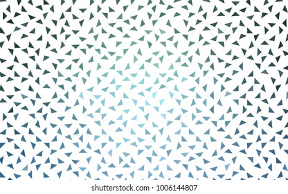 Light Blue, Green vector geometric simple minimalistic background, which consist of triangles on white background. Triangular pattern with gradient for your business design. 
