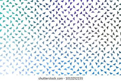 Light Blue, Green vector geometric simple minimalistic background, which consist of triangles on white background. Triangular pattern with gradient for your business design. 