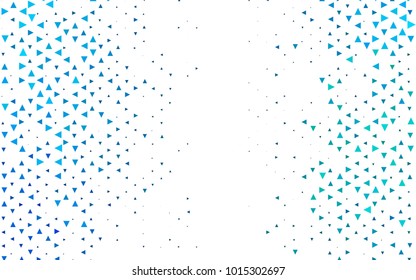 Light Blue, Green vector geometric simple minimalistic background, which consist of triangles on white background. Triangular pattern with gradient for your business design. 