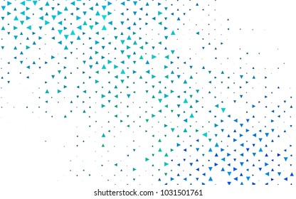 Light Blue, Green vector geometric simple minimalistic background, which consist of triangles on white background. Triangular pattern with gradient for your business design. 
