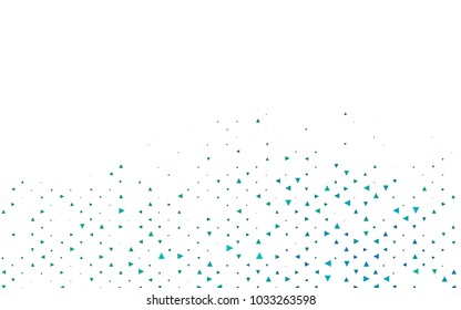 Light Blue, Green vector geometric simple minimalistic background, which consist of triangles on white background. Triangular pattern with gradient for your business design. 