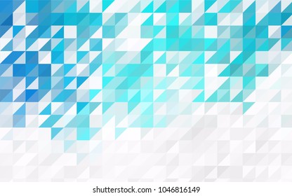 Light Blue, Green vector geometric simple minimalistic background, which consist of triangles on white background. Triangular pattern with gradient for your business design. 