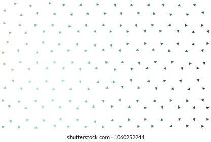 Light Blue, Green vector geometric simple minimalistic background, which consist of triangles on white background. Triangular pattern with gradient for your business design. 