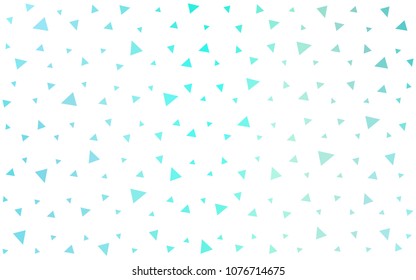 Light Blue, Green vector geometric simple minimalistic background, which consist of triangles on white background. Triangular pattern with gradient for your business design. 
