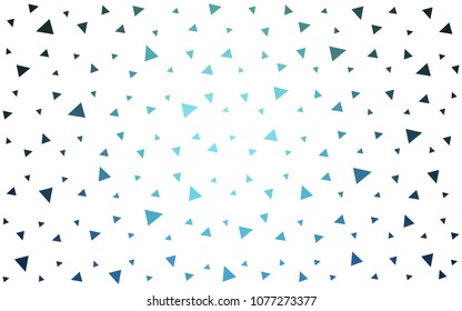 Light Blue, Green vector geometric simple minimalistic background, which consist of triangles on white background. Triangular pattern with gradient for your business design. 