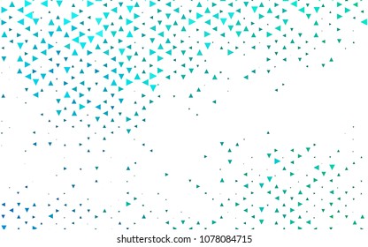 Light Blue, Green vector geometric simple minimalistic background, which consist of triangles on white background. Triangular pattern with gradient for your business design. 