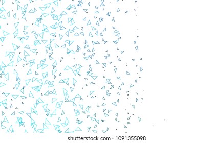 Light Blue, Green vector geometric simple minimalistic background, which consist of triangles on white background. Triangular pattern with gradient for your business design. 