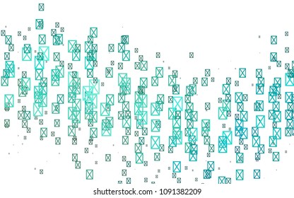 Light Blue, Green vector geometric simple minimalistic background, which consist of triangles on white background. Triangular pattern with gradient for your business design. 