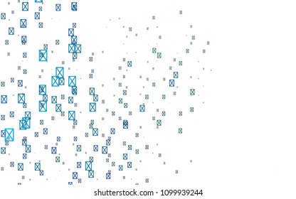 Light Blue, Green vector geometric simple minimalistic background, which consist of triangles on white background. Triangular pattern with gradient for your business design. 