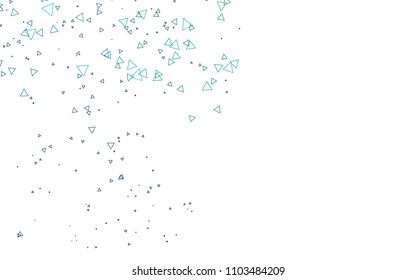 Light Blue, Green vector geometric simple minimalistic background, which consist of triangles on white background. Triangular pattern with gradient for your business design. 