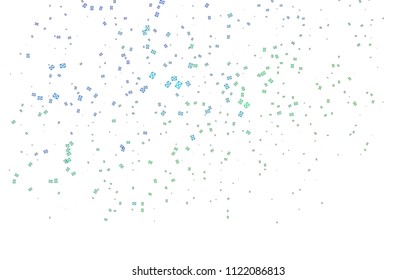 Light Blue, Green vector geometric simple minimalistic background, which consist of triangles on white background. Triangular pattern with gradient for your business design. 