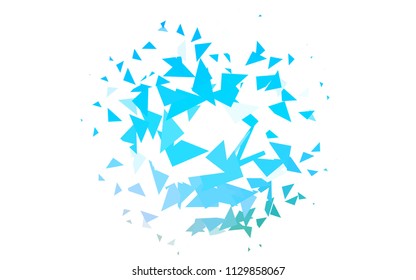 Light Blue, Green vector geometric simple minimalistic background, which consist of triangles on white background. Triangular pattern with gradient for your business design. 