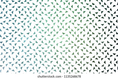 Light Blue, Green vector geometric simple minimalistic background, which consist of triangles on white background. Triangular pattern with gradient for your business design. 