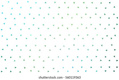 Light Blue Green vector geometric simple minimalistic background, which consist of triangles on white background. Triangular pattern with gradient for your business design. 