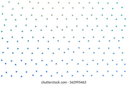 Light Blue Green vector geometric simple minimalistic background, which consist of triangles on white background. Triangular pattern with gradient for your business design. 