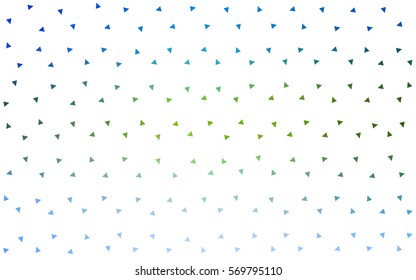 Light Blue Green vector geometric simple minimalistic background, which consist of triangles on white background. Triangular pattern with gradient for your business design. 