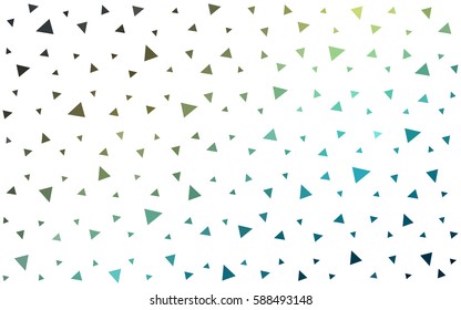 Light Blue, Green vector geometric simple minimalistic background, which consist of triangles on white background. Triangular pattern with gradient for your business design. 