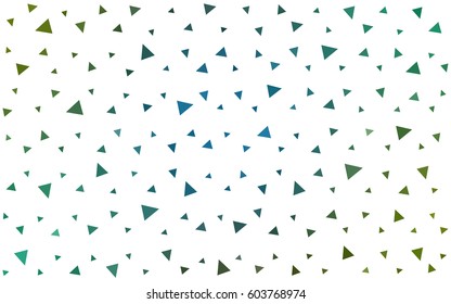 Light Blue, Green vector geometric simple minimalistic background, which consist of triangles on white background. Triangular pattern with gradient for your business design. 