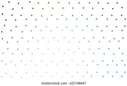 Light Blue, Green vector geometric simple minimalistic background, which consist of triangles on white background. Triangular pattern with gradient for your business design. 