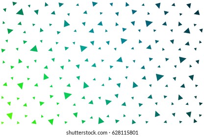 Light Blue, Green vector geometric simple minimalistic background, which consist of triangles on white background. Triangular pattern with gradient for your business design. 