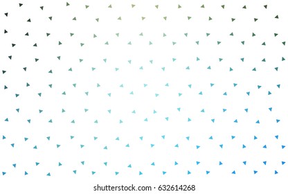 Light Blue, Green vector geometric simple minimalistic background, which consist of triangles on white background. Triangular pattern with gradient for your business design. 
