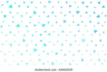 Light Blue, Green vector geometric simple minimalistic background, which consist of triangles on white background. Triangular pattern with gradient for your business design. 