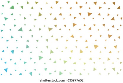 Light Blue, Green vector geometric simple minimalistic background, which consist of triangles on white background. Triangular pattern with gradient for your business design. 