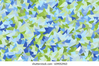 Light Blue, Green vector geometric simple minimalistic background, which consist of triangles on white background. Triangular pattern with gradient for your business design. 