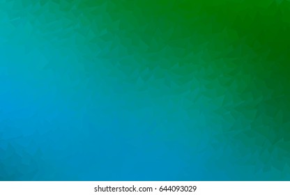 Light Blue, Green vector geometric simple minimalistic background, which consist of triangles on white background. Triangular pattern with gradient for your business design. 