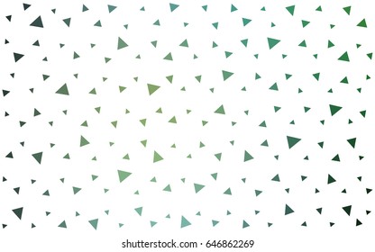 Light Blue, Green vector geometric simple minimalistic background, which consist of triangles on white background. Triangular pattern with gradient for your business design. 