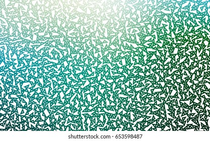 Light Blue, Green vector geometric simple minimalistic background, which consist of triangles on white background. Triangular pattern with gradient for your business design. 