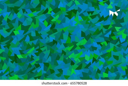 Light Blue, Green vector geometric simple minimalistic background, which consist of triangles on white background. Triangular pattern with gradient for your business design. 