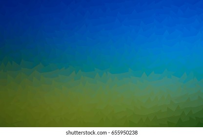 Light Blue, Green vector geometric simple minimalistic background, which consist of triangles on white background. Triangular pattern with gradient for your business design. 
