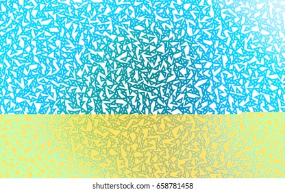 Light Blue, Green vector geometric simple minimalistic background, which consist of triangles on white background. Triangular pattern with gradient for your business design. 
