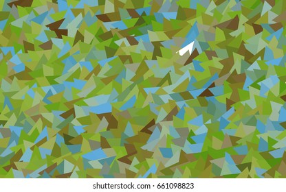 Light Blue, Green vector geometric simple minimalistic background, which consist of triangles on white background. Triangular pattern with gradient for your business design. 