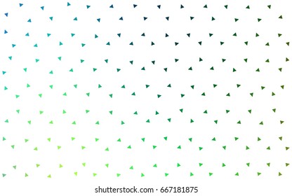 Light Blue, Green vector geometric simple minimalistic background, which consist of triangles on white background. Triangular pattern with gradient for your business design. 