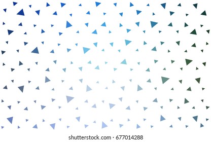 Light Blue, Green vector geometric simple minimalistic background, which consist of triangles on white background. Triangular pattern with gradient for your business design. 