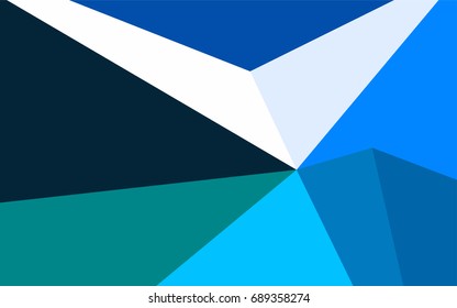 Light Blue, Green vector geometric simple minimalistic background, which consist of triangles on white background. Triangular pattern with gradient for your business design. 