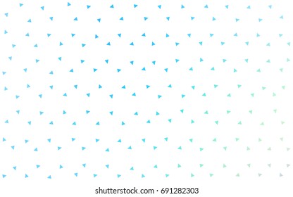 Light Blue, Green vector geometric simple minimalistic background, which consist of triangles on white background. Triangular pattern with gradient for your business design. 
