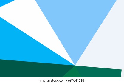 Light Blue, Green vector geometric simple minimalistic background, which consist of triangles on white background. Triangular pattern with gradient for your business design. 