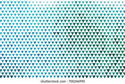 Light Blue, Green vector geometric simple minimalistic background, which consist of triangles on white background. Triangular pattern with gradient for your business design. 
