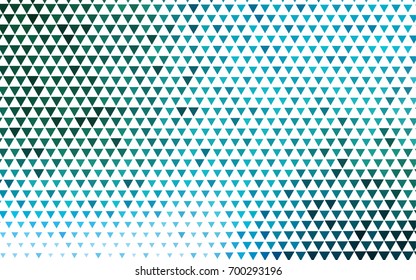 Light Blue, Green vector geometric simple minimalistic background, which consist of triangles on white background. Triangular pattern with gradient for your business design. 