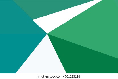 Light Blue, Green vector geometric simple minimalistic background, which consist of triangles on white background. Triangular pattern with gradient for your business design. 