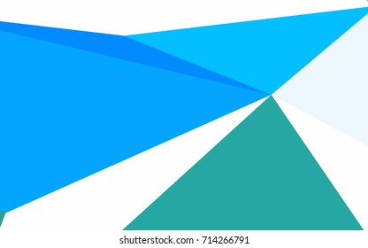 Light Blue, Green vector geometric simple minimalistic background, which consist of triangles on white background. Triangular pattern with gradient for your business design. 