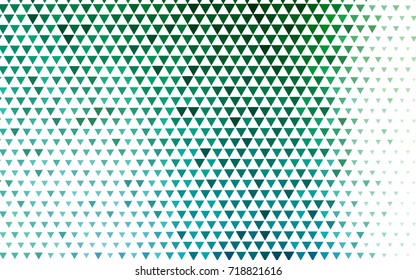 Light Blue, Green vector geometric simple minimalistic background, which consist of triangles on white background. Triangular pattern with gradient for your business design. 